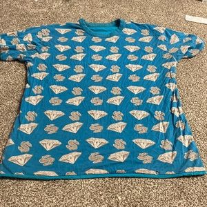 2006 Billionaire boys club Diamonds Dollars Reversible Shirt